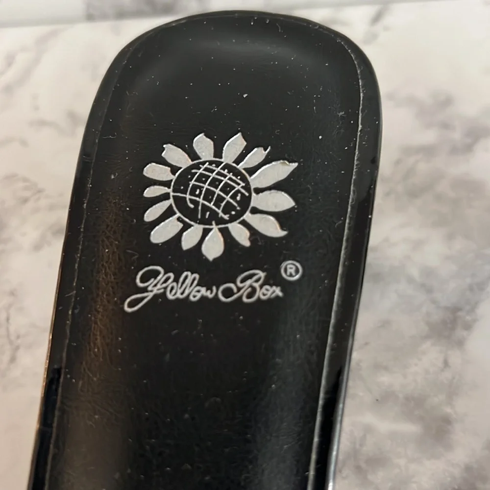 Yelllow Box Black Shiny Rhinestone Slip On Shoes size 6 - Picture 3 of 12